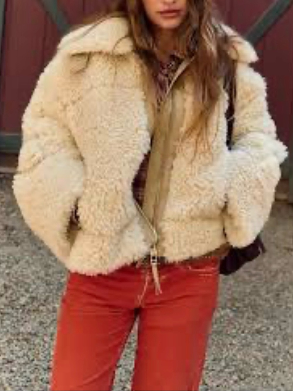 FREE PEOPLE Jolie Oversized Teddy Jacket